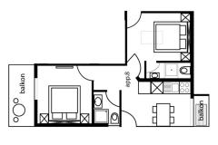 Appartementen Tilda Appartement 3 – Tilda8 2+2 foto 2