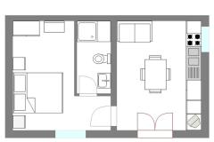 Appartementen Martinovka Appartement 1 – A1 (2+2) foto 1