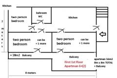 Appartementen Živana Žaborić  Appartement 2 – 6+2 FIR F. foto 1