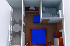 Appartementen Nike Slaapkamer 4 – 104/204 foto 5