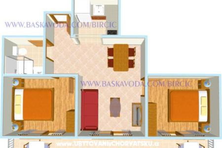 Appartementen Bircic Baska Voda Kroatië