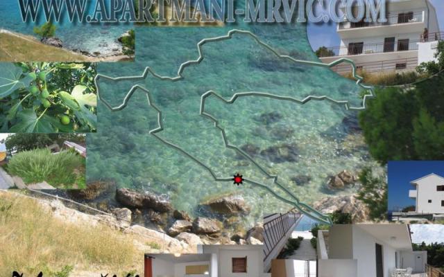 Appartementen Mrvic Marušići – Accommodatie Omis Kroatië