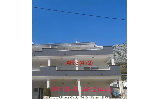 Appartementen Pero Mimica – Accommodatie Omis Kroatië