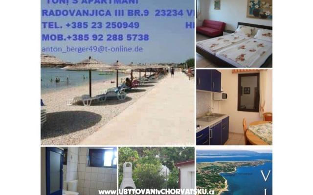 Tonis Appartementen – Accommodatie eiland Vir Kroatië